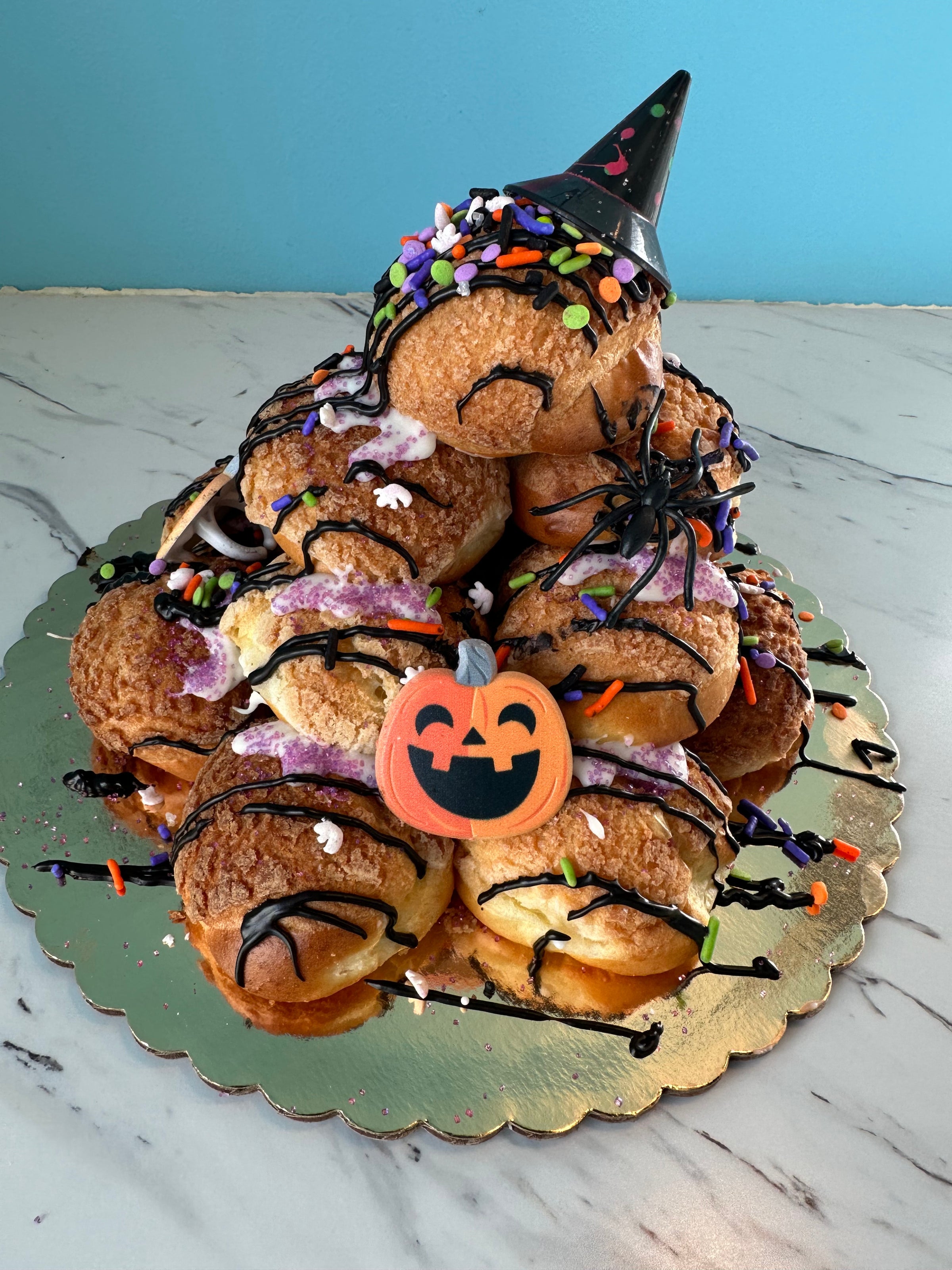 Mini cream puff Tower | Tasty Doux Bakery